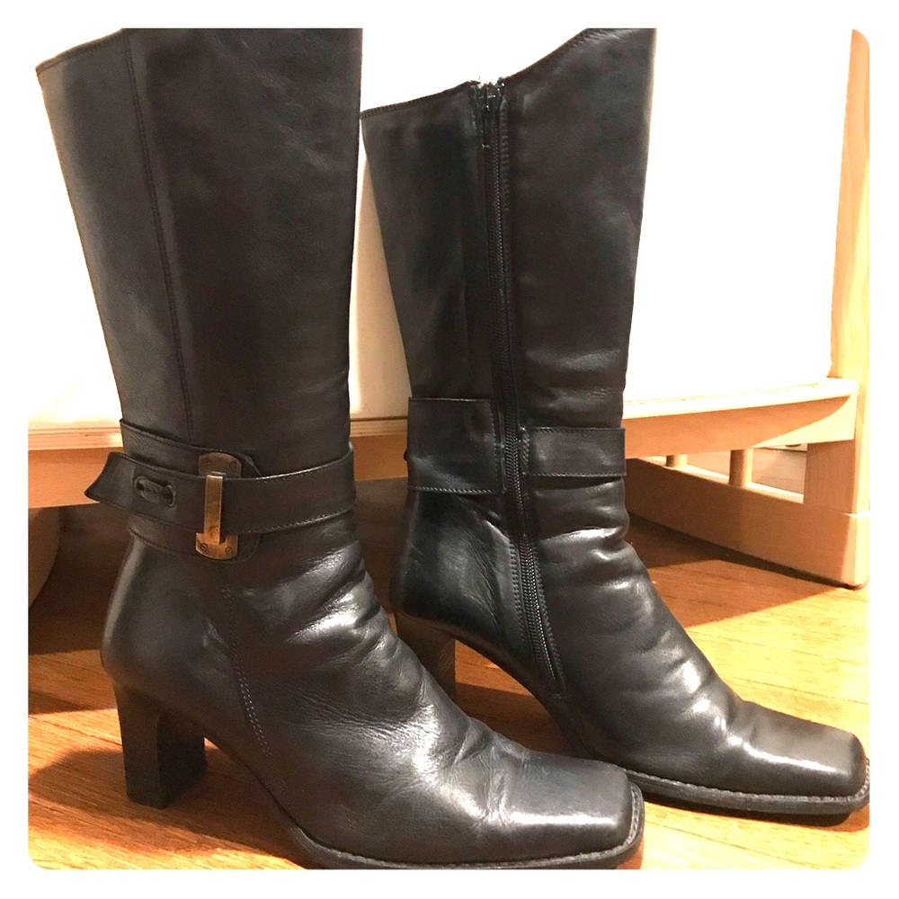 Black Leather Boots